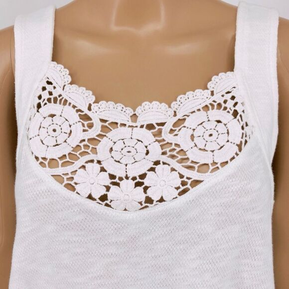 Wrangler Retro White Lace Detail Women's Top M - Picture 4 of 7